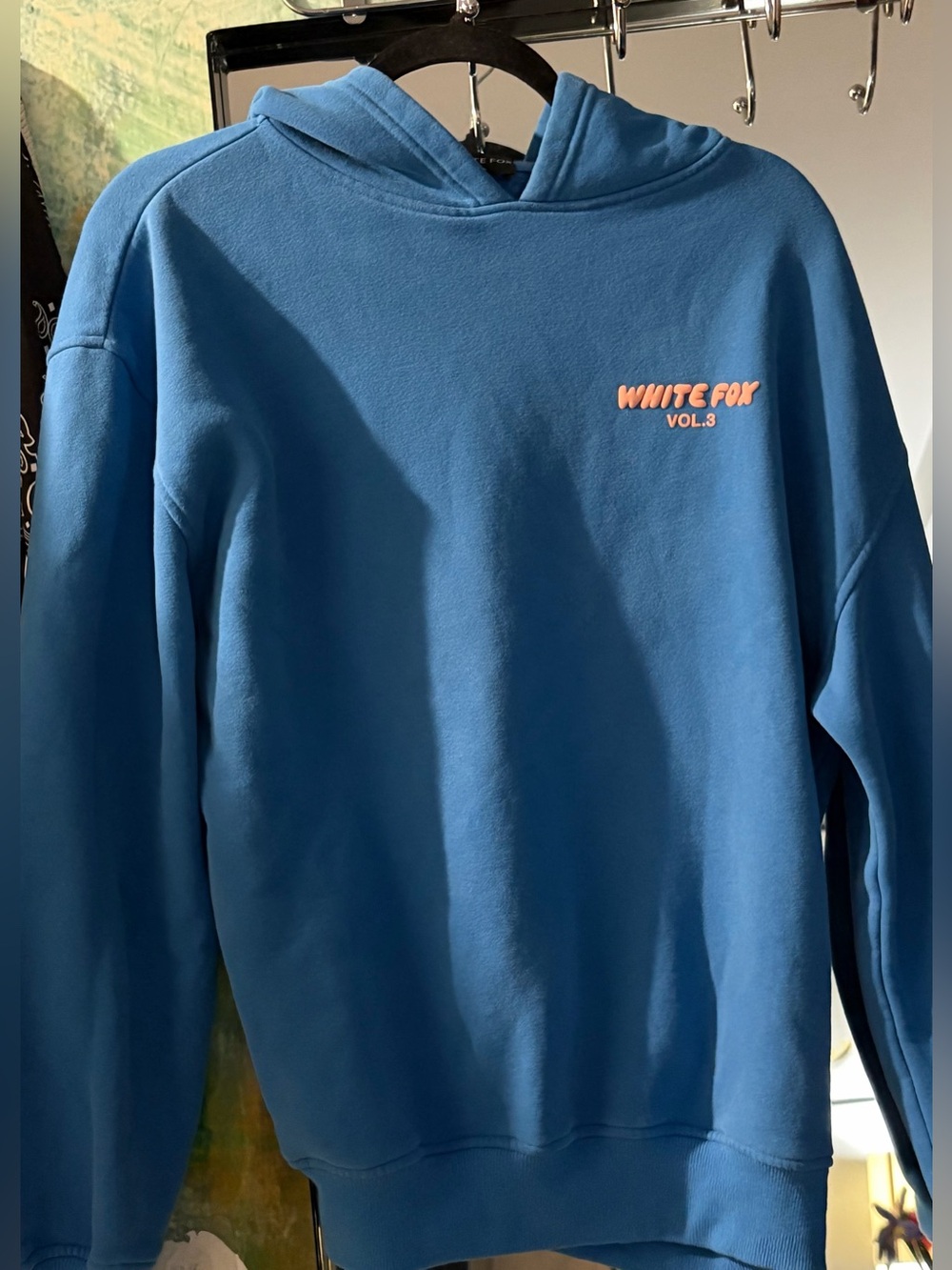 NWOT (WHITE FOX BOUTIQUE VOL.3) Oversized Hoodie – Cerulean Blue & Peach! 💙🍑